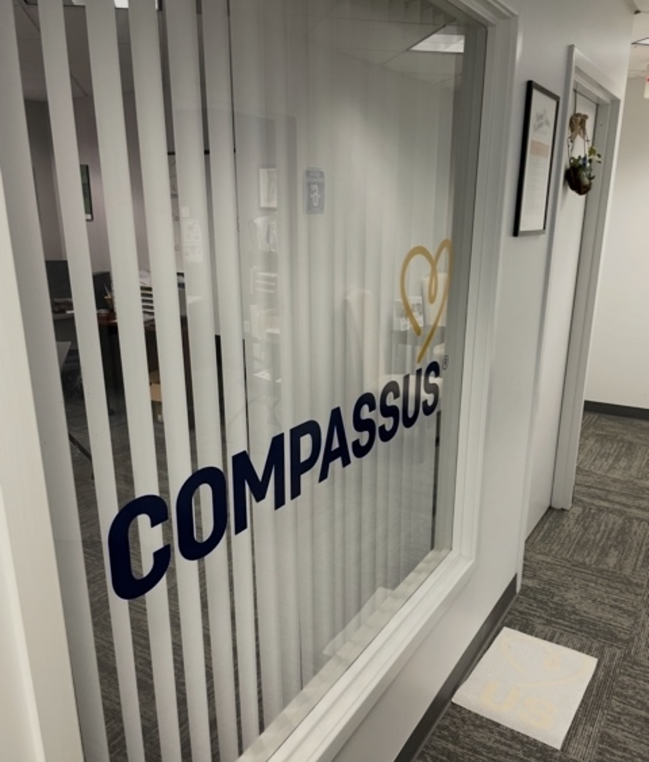 Compass interior signage