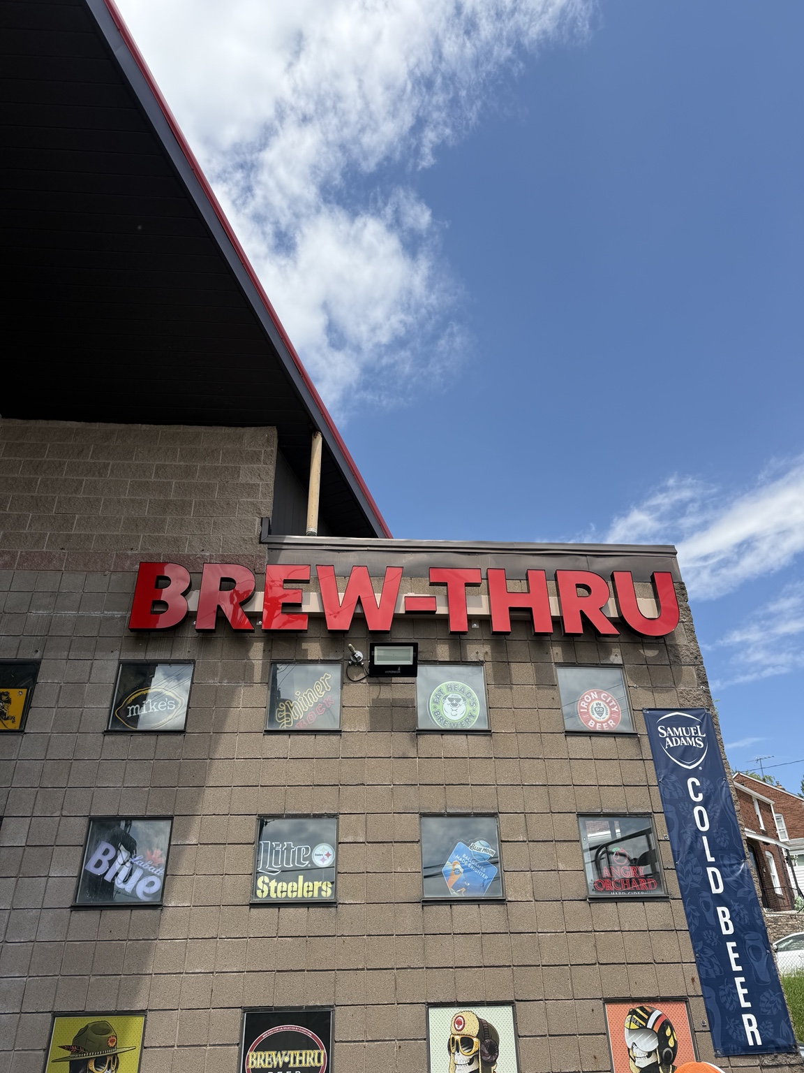 Brew-Thru exterior sign