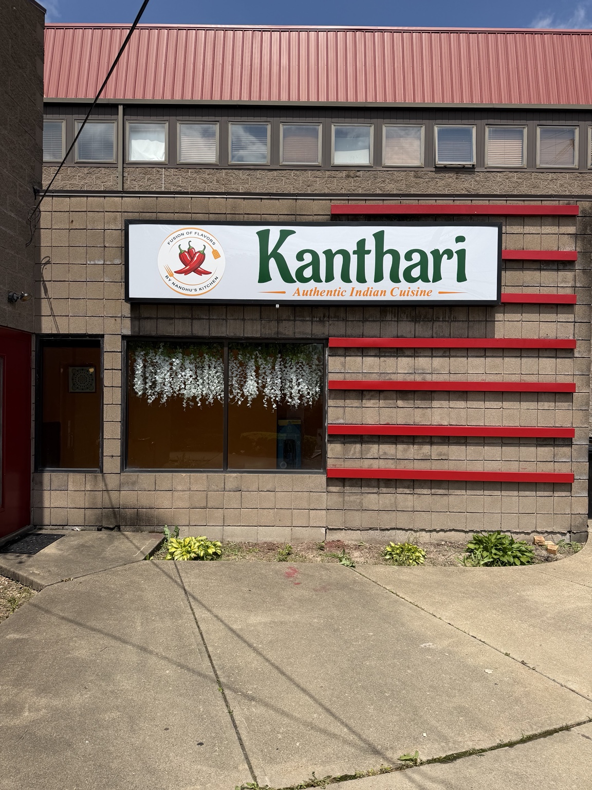 Kanthari storefront sign